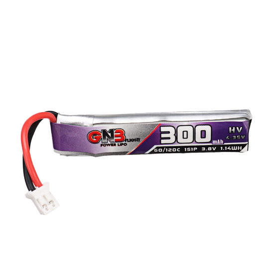 Gaoneng GNB 3.8V 300mAh 60C 1S LiPo -batteri PH2.0 Plug för FPV Racing Drone