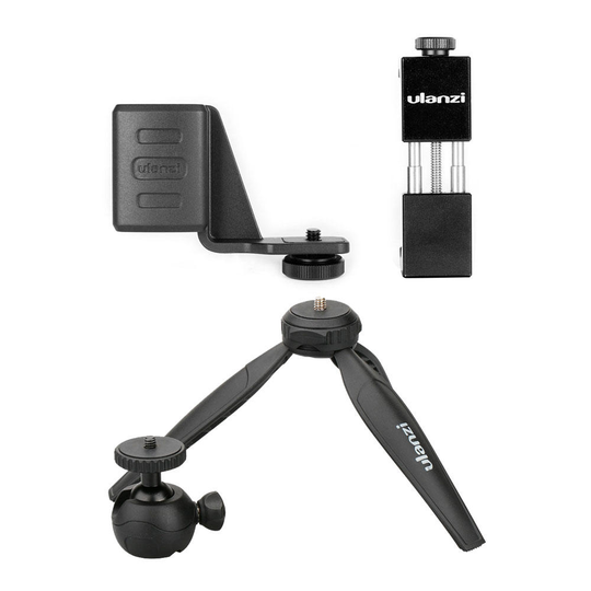 Ulanzi OP-1 Hållare ST-02 Telefon Clip Clamp MT-03 Stativ med 360 Degree Rotation Ballhead för DJI OSMO Pocket Gimbal Ca