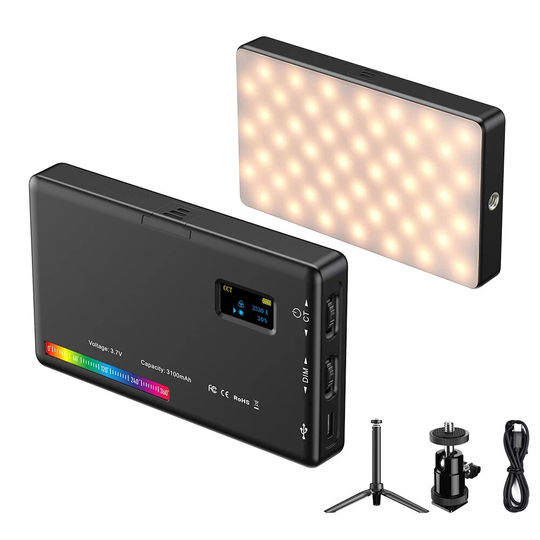 APEXEL RGB LED-ljus med stativ 20 lägen Videokamerabelysning Fotografilampa 2500-9000K för Vlogg Fill Light För Live Str