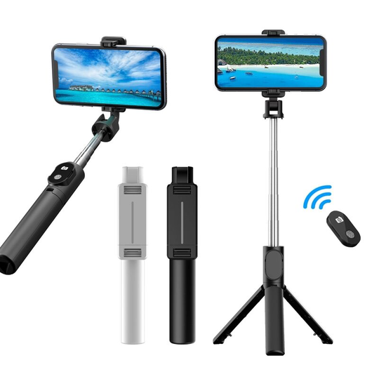 Bakeey P30 Bluetooth Teleskopfäste Universell bärbar flexibel Selfie Stick-stativ med fjärrkontroll