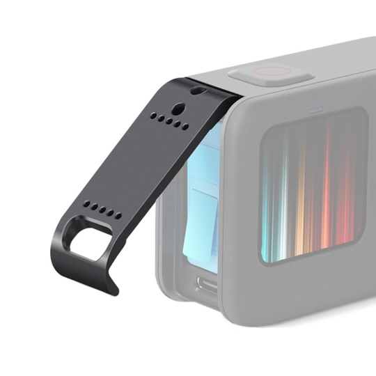 PULUZ PU525B Batteri sidokåpa Dammtät batteridörrhusfall Laddning för GoPro Hero9 svart kameratillbehör