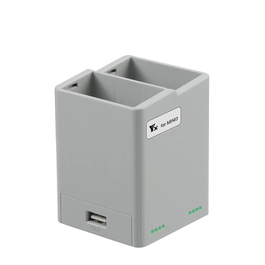 YX tvåvägs laddningsnav Dubbel batteriladdare Urladdare Hushållerska strömförsörjningsstation för DJI Mini 3 PRO RC Dron