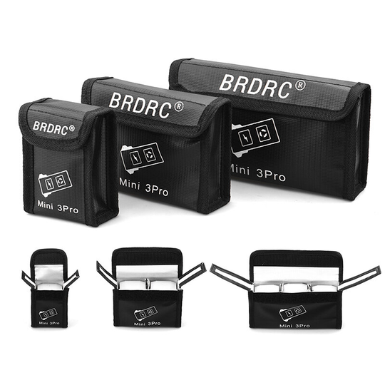 BDRRC Batterisäkerhet Explosionssäker batteripaket förvaringsväska för DJI Mini 3 Pro Drönare