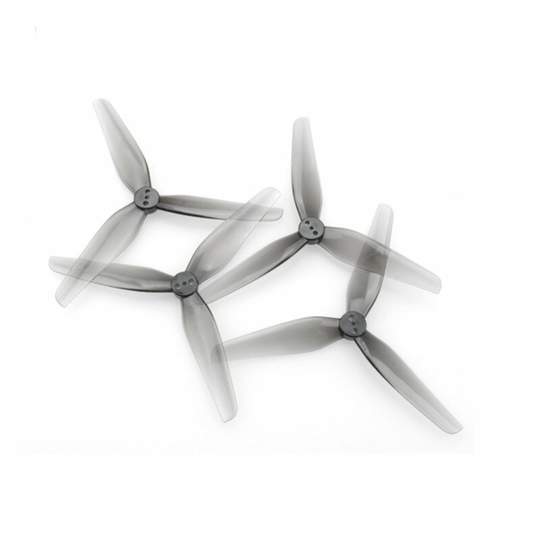 2Pairs HQprop Slitstark Prop T4X2X3 4-tums 3-blads propellgrå (2CW + 2CCW) Polykarbonat för FPV Racing RC Drone