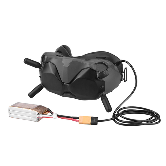 DC till XT60 strömförsörjningskabel Lipo batteriladdarkabeladapter för DJI FPV-skyddsglasögon RC Racing Drone