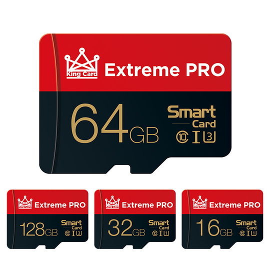 Extreme Pro High Speed 16GB 32GGB 64GB 128GB Klass 10 TF Minneskort Flash Drive Med Kortadapter För iPhone 12 För Samsun