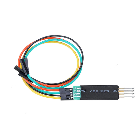 2,54mm 4P ARM Burning Download Line fingerborg Test Spring Pin Probe Board 51,5x13mm DIY reservdelar för RC Drone FPV