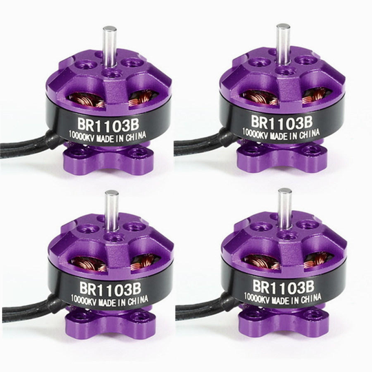 4X Racerstar Racing Edition 1103 BR1103B 10000KV 1-3S Borstlös Motor Lila För 50 80 100 RC Drone FPV Racing
