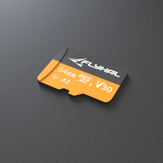 FLYHAL 160MB / s 64GB Klass 10 UHS-1 U3 V30 A2 Micro SD-kort TF-minneskort för FIMI X8 SE 2020/FIMI X8 Mini/FIMI A3/DJI