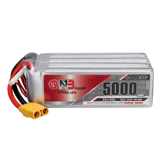 Gaoneng GNB 29.6V 5000mAh 40C 8S LiPo Batteri XT60 / XT90/T Plug för FPV Racing Drone