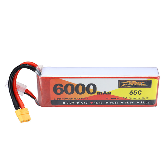 ZOP Power 11.1V 2600mAh 65C 3S LiPo Batteri XT60 Plugg för RC Drone