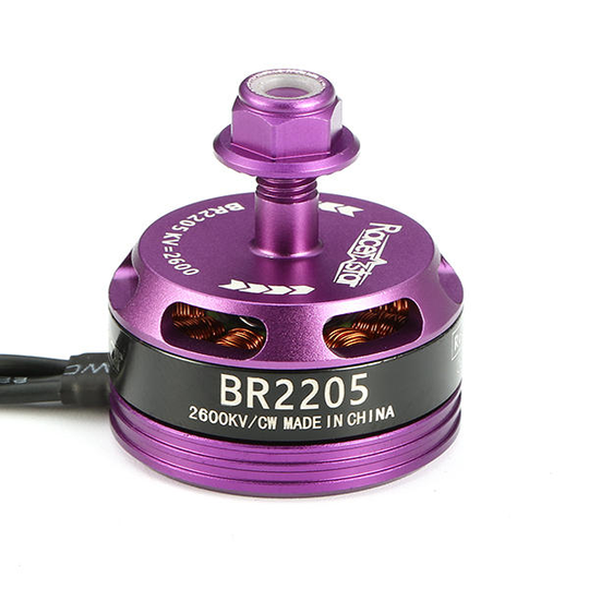 Racerstar Racing Edition 2205 BR2205 2600KV 2-4S Borstlös Motor Lila För 220 250 280 RC Drone FPV Racing