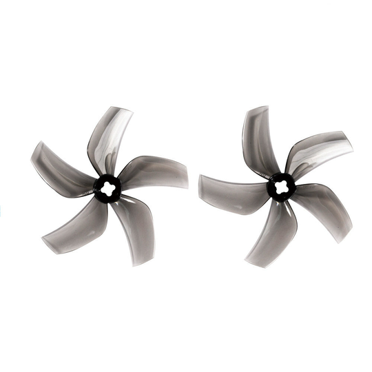 2 par Gemfan D76 76mm 3-tums 5-blads kanal propeller för CineWhoop RC Drone FPV Racing