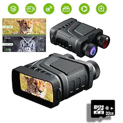 Rechargeable Night Vision Binoculars 850nm Infrared HD 5X Digital Zoom Telescope Night Goggles for Hunting Camping Surveillance Lightinthebox