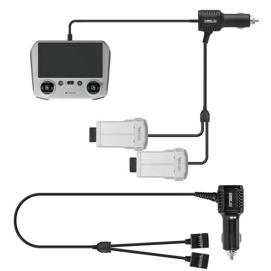 3-i-1 intelligent billaddare Flygbatteri Snabbladdning Fjärrkontroll Charging Hub Butler för DJI Mini 3 Pro RC Drone