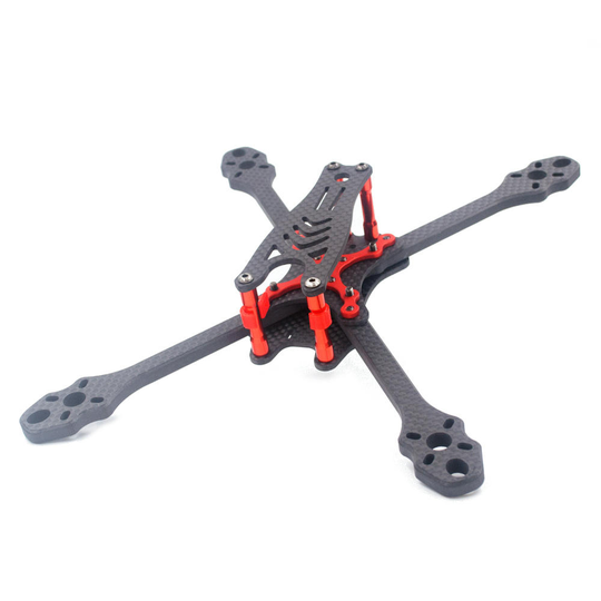 ALFA Monster 6mm Carbon Fiber 5/6 / 7inch FPV Freestyle Stretch X Quadcopter Frame Kit för RC Drone