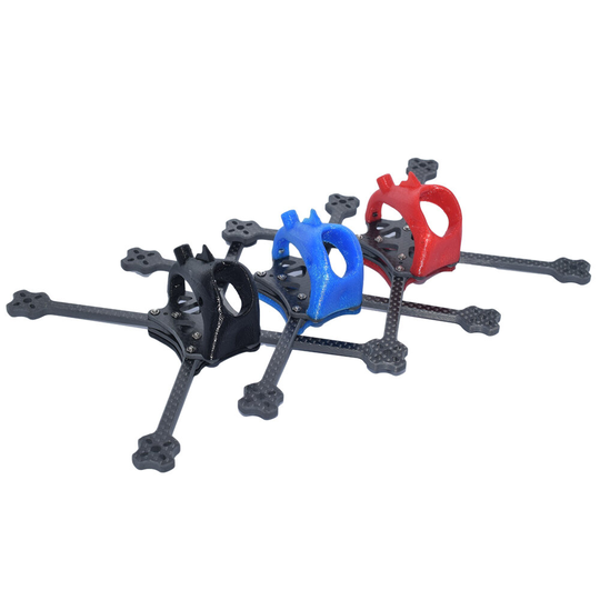 AuroraRC FUNNY4 165mm 4-tums tandpetarramsats 3K kolfiber & TPU 25,5x25,5mm för RC Drone FPV Racing