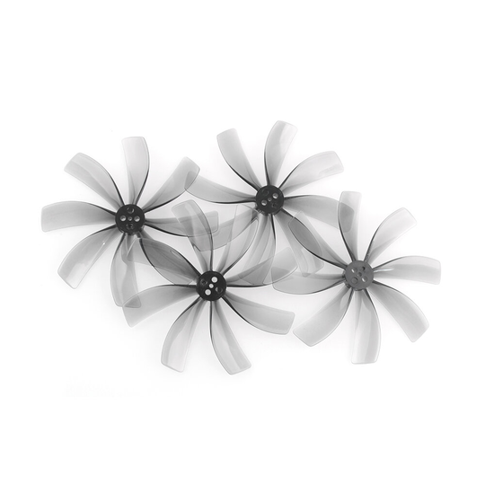 2Pairs HQProp T63mmX8 63mm 1.9/1.5/1.9mm Axel 8-bladig propeller Grå Poly Carbonate för FPV Racing RC Drone