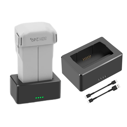 YX USB Charging Hub Dubbel batteriladdare Urladdare Hushållerska strömförsörjningsstation för DJI Mini 3 PRO RC Drone Qu