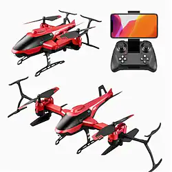 Remote control aircraft V10 helicopter fall resistant boy's toy aircraft primary school charging four axis drone double electric package Lightinthebox