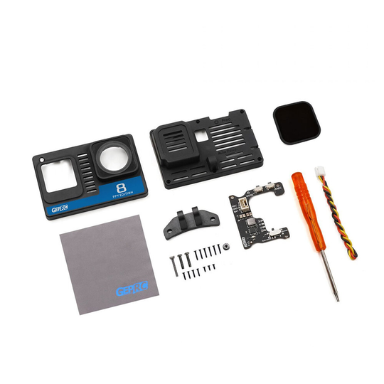 GEPRC G8N-kit Naken GoPro Hero 8-fodral med BEC-kort för FPV RC Drone