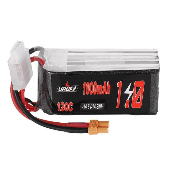URUAV 14.8V 1000mAh 120C 4S Lipo Batteri XT30 Plug för RC Racing Drone