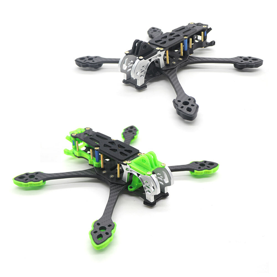 HSKRC MAK5 225 mm axelavstånd 3K kolfiber 5 tum Freestyle Frame Kit Support DJI Air Unit Digital System för RC Drone FPV