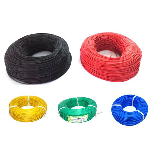 1/5/10 st 10m Soft kiselkabeltråd 24AWG värmebeständig flexibel svart / vit / röd / grön / blå för RC-modellbatteri