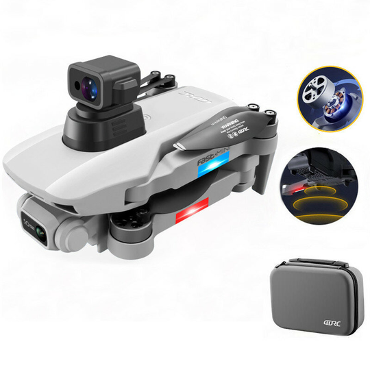 4DRC F8S GPS 5G WiFi 3KM FPV med 6K HD ESC Dual Camera Infraröd Hinder Undvikande Optical Flow Borstlöst hopfällbar RC D