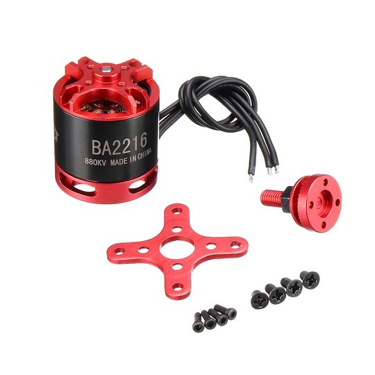 Racerstar BA2216 880KV / 1100KV / 1250KV / 1400KV / 1800KV 2-4S borstlös motor för fast vinge RC flygplan FPV Racing Dro