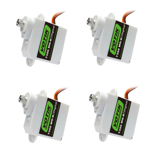4 STK VOTIK 5g Digital Servo 7350 MG-D Metal Gear för EPP E3P Flygplan inomhus Mini RC Drone Flygplan Helikopter