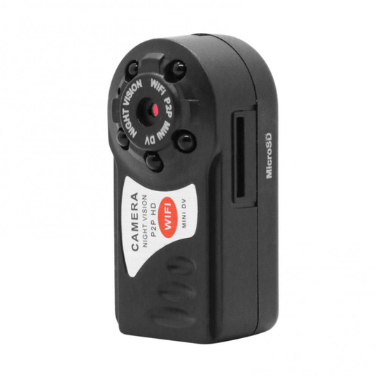 Q7 1080P Mini WiFi-kamera Trådlös IP-videokamera Infraröd Night Vision Rörelsedetektering Fjärrlyssning Hem Säkerhetssky