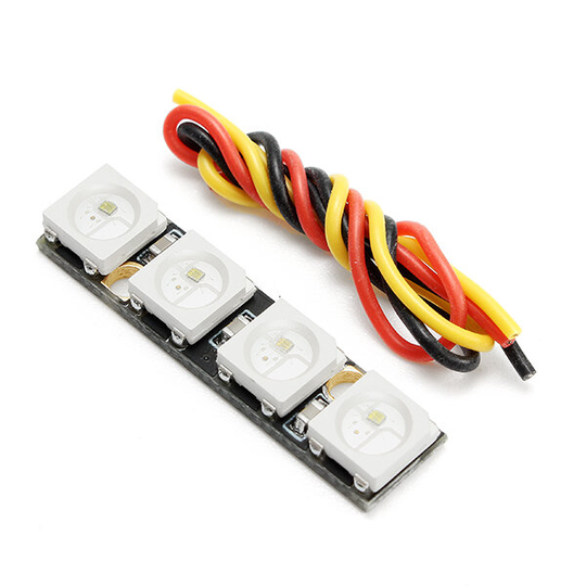 0,7g Super Mini WS2812B RGB5050 4 Bit Colorful LED Strip för Naze32 F3 F4 Flight Controller RC Drone