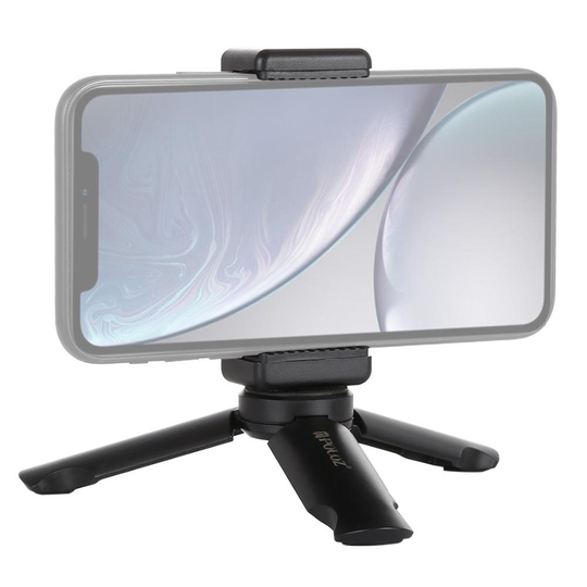 Puluz PU373 Mini Tripod med justerbar telefonklapp för mobil sportkamera