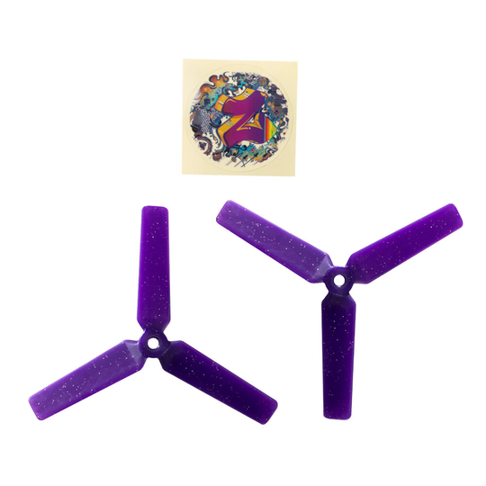 2 par Gemfan 3D 5 tums 3-blads propell PC 2CW + 2CCW för RC Drone FPV Racing
