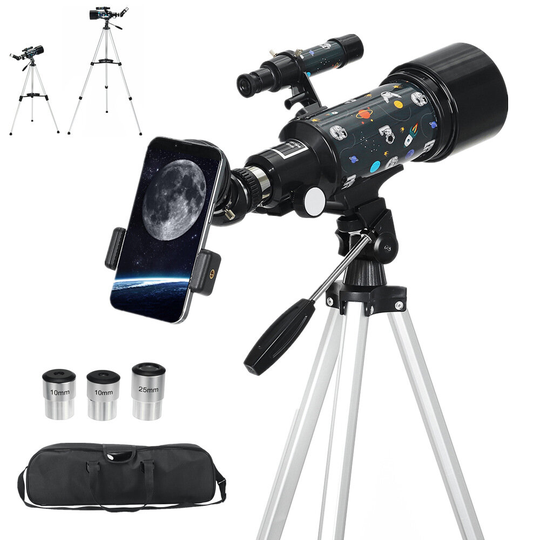 120X Astronomical Telescope 70MM HD Högeffekts bärbart stativ Night Vision Djuprymd Stjärnvy Månen Universum