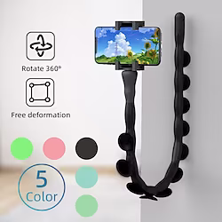 Tentacle Phone Holder Caterpillar Phone Holder 360 Degree Flexible Bendable Mount with Suction Cup Flexible Cartoon Phone Holder Multi-use Bendable Car Suction Cup Phone Stand Lightinthebox