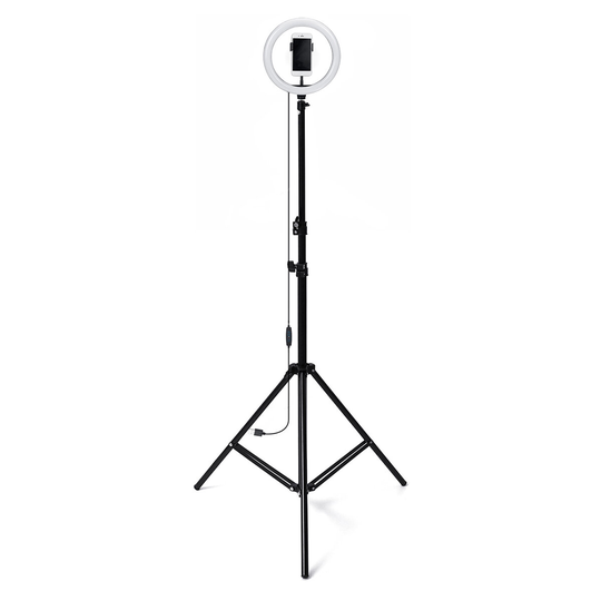 10 tums 2700K-6500K 3-färgstemperatur dimbar LED-ringljus Makeup-fyllningsljus för direktsändning Youtube-video