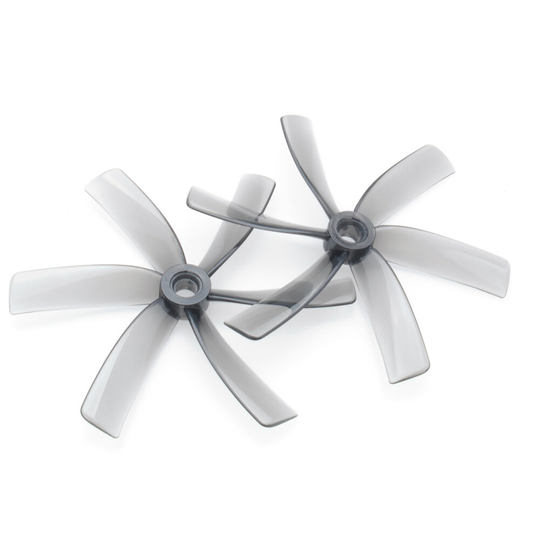 2 Par HQProp Duct-75MMX6 75 mm 3" 6-blads grå propeller för FPV Racing Drone Cinewhoop
