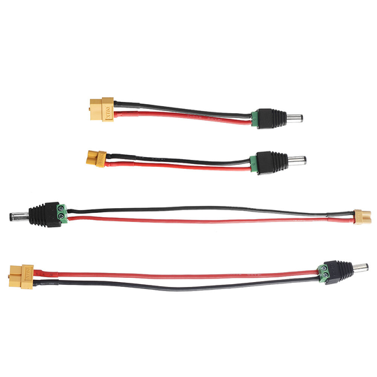 URUAV DC 5.5mm * 2.5mm Hona till Amass XT30 / XT60 Anslutningskabel för honkontakt för URUAV 6 i 1 PRO/ToolkitRC Laddare