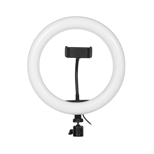 26cm 120 lamppärlor LED-ringlampa 3 lägen Dimbar Selfie-ljus med telefonhållare för Youtube Stream Video Makeup Live Sel