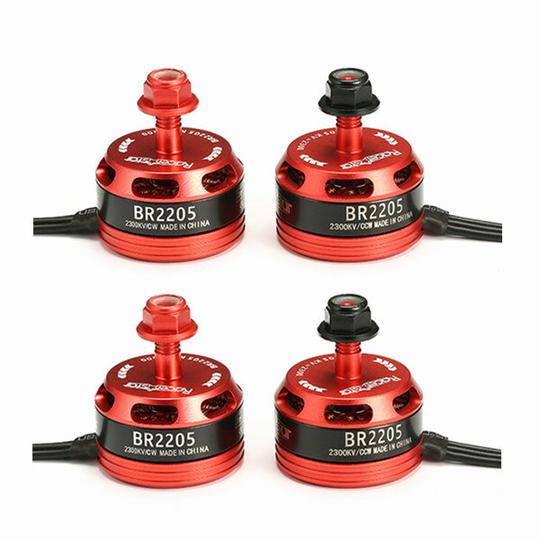 4X Racerstar Racing Edition 2205 BR2205 2300KV 2-4S Borstlös Motor För QAV250 ZMR250 RC Drone FPV Racing