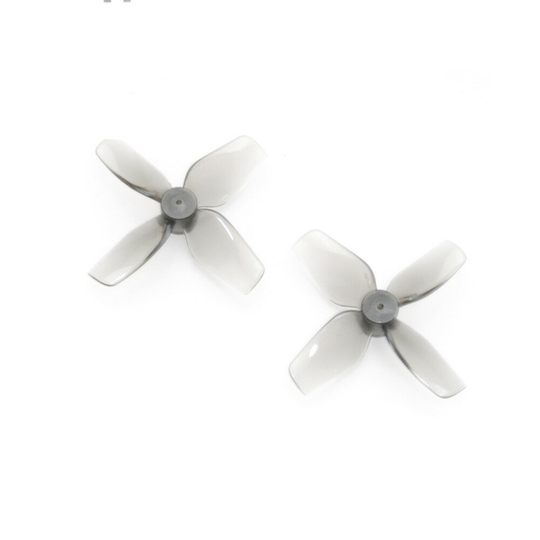 2 par HQProp Micro Whoop Propeller 40MMX4 Grå (2CW + 2CCW) -Poly Carbonate-1.5MM Axel för FPV Racing RC Drone