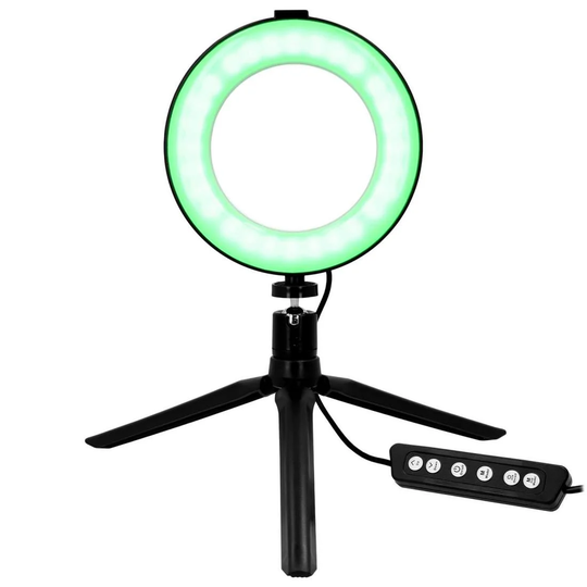 Ring Light Jalustalla - 16 cm
