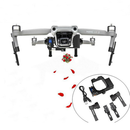 YX Luftdroppsystem Bröllopsfiskebetleverans Fjärrkastare med landningsutrustning för DJI Mavic AIR 2 Drone