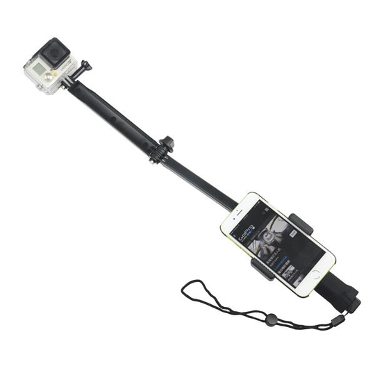 Trevägs armfäste justerbar monopod stickfäste för GoPro Hero 4 3plus 3 SJ4000 SJ5000