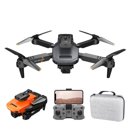 XKJ K6 WIFI FPV med 4K Dual Camera 360° Undvikande av hinder 12 minuter Flygtid Headless Mode Fällbar RC Drone Quadcopte