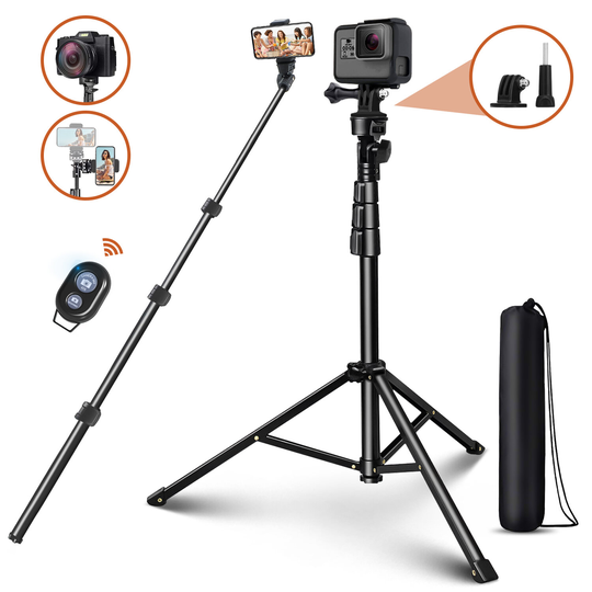 ELEGIANT EGS-08 Multifunktionell Selfie Stick 1,3 m Teleskopisk höjdjusterbar stativ Stativ Telefonhållare med fjärravtr