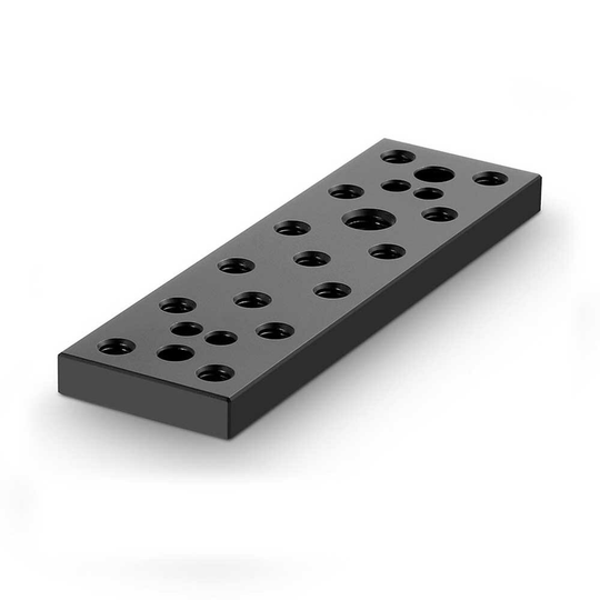 SmallRig 904 multifunktionell monteringsplatta ostplatta med 1/4 3/8 tum anslutningar för Sony F970 F550