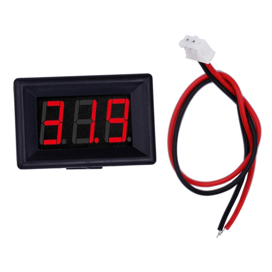 Spänning LED-display 0,36 tum 2/3 ledningar Digital voltmeter DC 2.4V-30V Panel Volt Meter för Batteri Tester RC Drone B